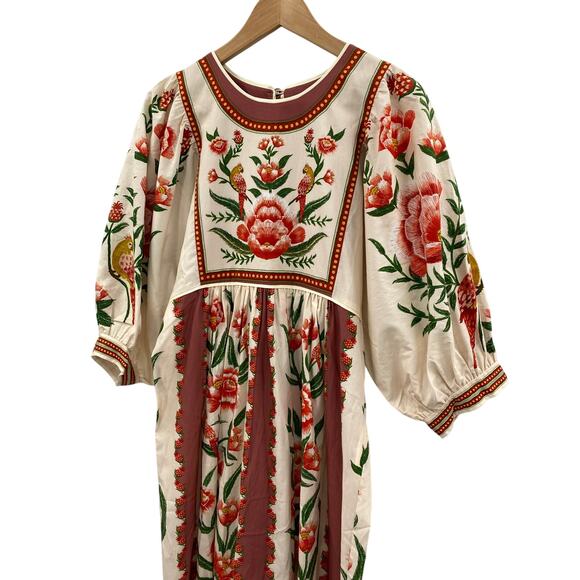 Farm Rio Anika Puff-Sleeve Printed Dress - Picture 4 of 9